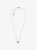 Thumbnail for your product : Michael Kors Pave Gold-Tone Pyramid Pendant Necklace