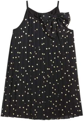 Epic Threads Heart-Print Chiffon Dress, Little Girls, Created for Macy's