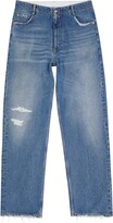 Thumbnail for your product : MM6 MAISON MARGIELA Ripped-Detail Straight-Leg Jeans