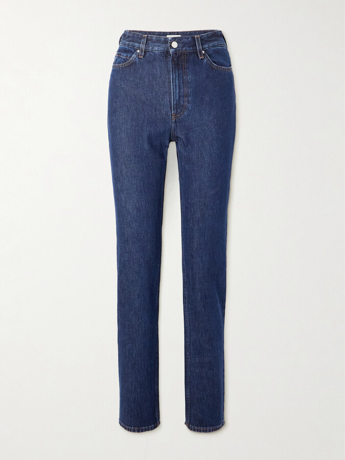 TOTEME - Garderob High-rise Slim-fit Organic Jeans - Blue