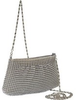 Thumbnail for your product : Magid Ball Metal Mesh Crossbody Pouc
