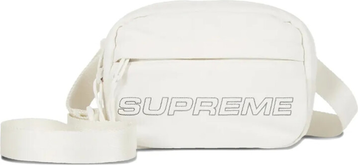 Supreme mini denim \White\ messenger bag