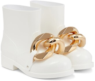 J.W.Anderson Chain-embellished rubber ankle boots