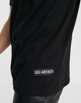 Thumbnail for your product : Les (Art)ists Kanye 77 fluro football t-shirt in black