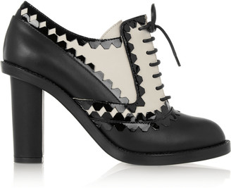 Moschino Boutique Leather lace-up boots