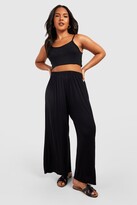 Thumbnail for your product : boohoo Plus Jersey Knit Culotte Pants