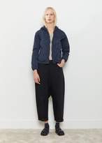 Thumbnail for your product : Y's Water Repellent Wrinkled Hooded Jacket Navy