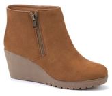 Thumbnail for your product : New Look Teens Tan Zip Wedge Ankle Boots
