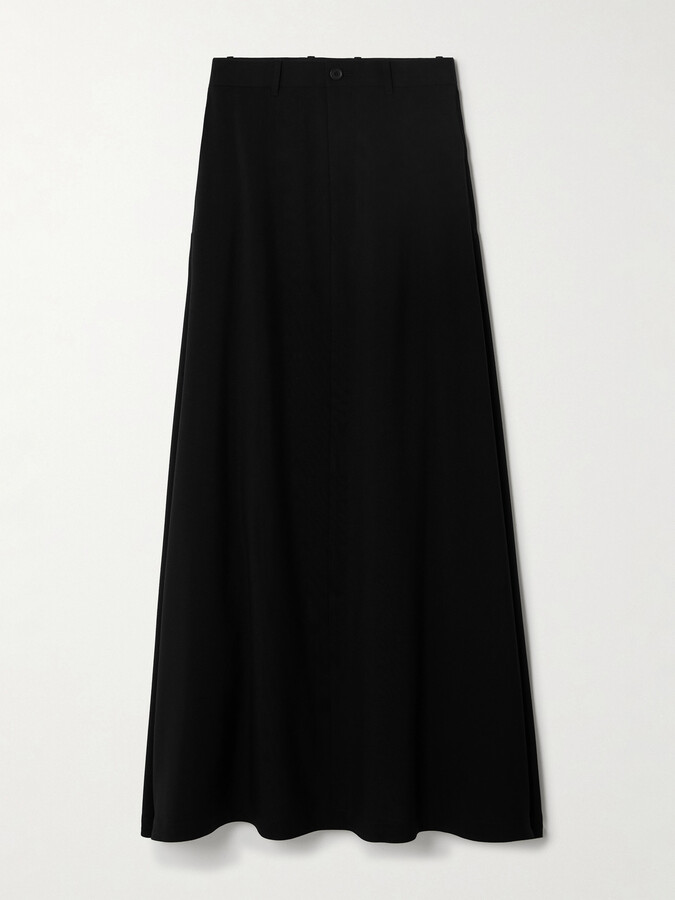 Balenciaga Wool Maxi Skirt - Black