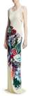 roberto cavalli cutout floral maxi dress