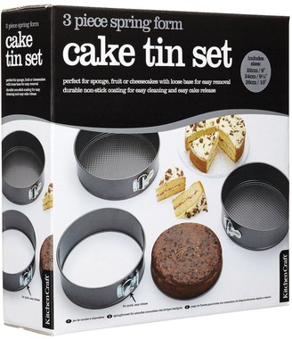 Kitchen Craft 3-Piece Non-Stick Spring Form Cake Tin Set