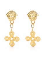 Thumbnail for your product : Versace Pre-Owned 1990s Medusa dangle clip-on earrings
