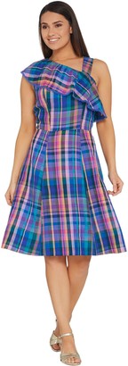 madras plaid dress womens