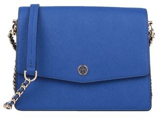 bright blue crossbody bag