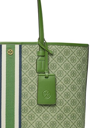 Tory Burch T Monogram Coated Canvas Tote
