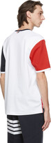 Thumbnail for your product : Thom Browne White Contrast Sleeve Ringer T-Shirt