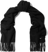 Thumbnail for your product : McQ Fringed Wool-felt Scarf
