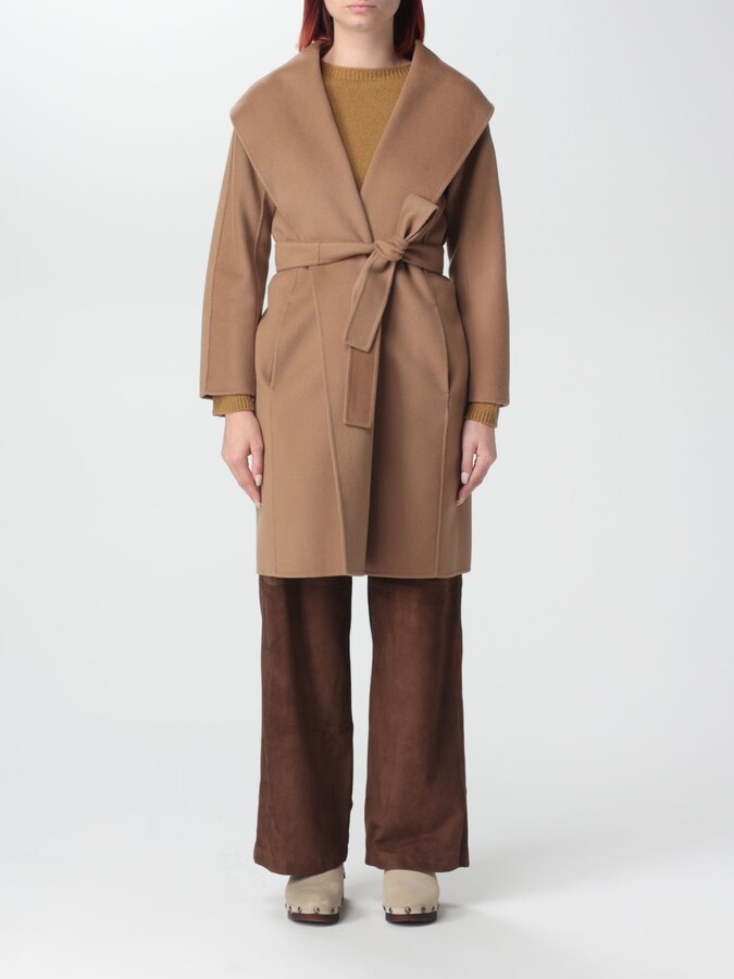 S Max Mara coat in wool - ShopStyle