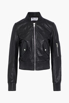Thumbnail for your product : Walter Baker Hailey cropped perforated leather bomber jacket