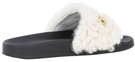 Marni Fur Slides with Crystals - ShopStyle