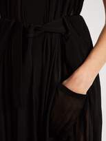 Thumbnail for your product : Balmain Draped Halterneck Stretch Knit Wrap Dress - Womens - Black