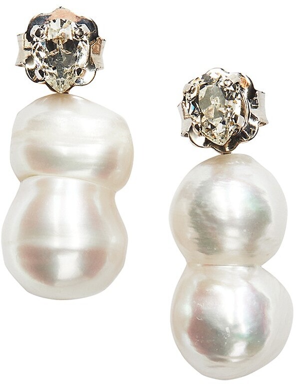 Double Pearl Earrings | Shop the world's largest collection of 