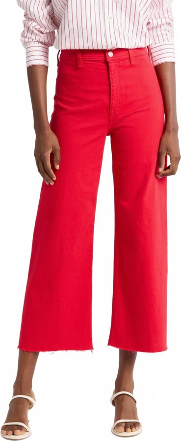 Pistola Denim Penny Wide Leg Jeans In Ruby