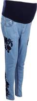 Thumbnail for your product : boohoo Maternity Embroidered Skinny Jean