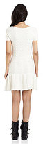 Thumbnail for your product : Sam Edelman Cable Fit-and-Flare Sweater Dress