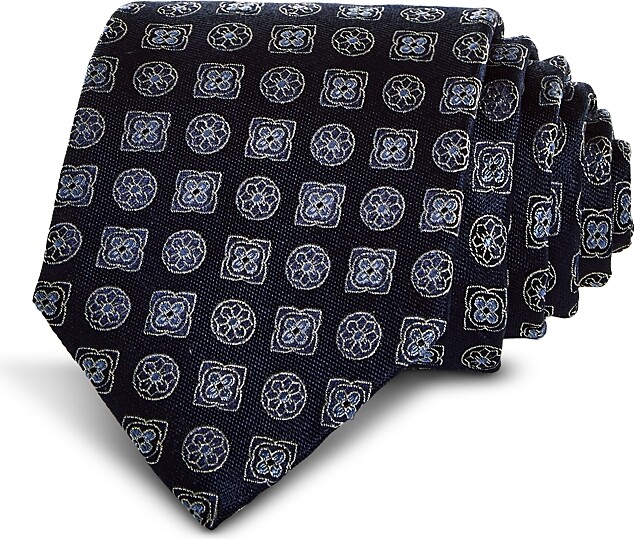 The Men's Store at Bloomingdale's Silk Classic Floral Medallion Tie - Exclusive