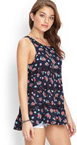 Thumbnail for your product : Forever 21 Tiered Floral Smock Dress