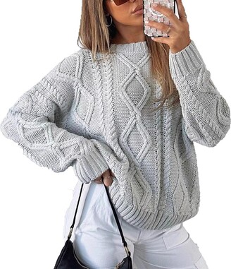 OPEN YY Navy Cutout Sweater - ShopStyle