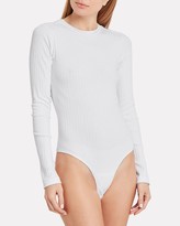 Thumbnail for your product : RE/DONE Rib Knit Long Sleeve Bodysuit
