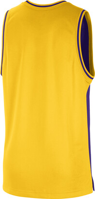 Men's Los Angeles Lakers Nike Purple Long Sleeve Performance