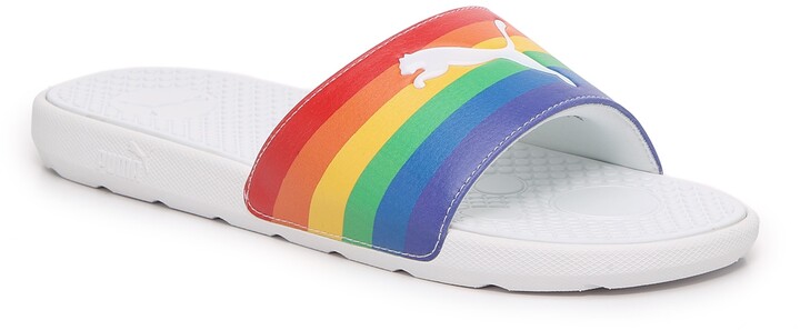 puma slides rainbow