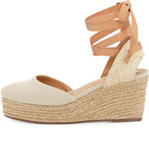 Thumbnail for your product : Schutz Caysey Jute/Canvas Espadrille Wedge, Natural