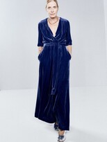 Thumbnail for your product : Raey Wrap Silk-crushed Velvet Dress