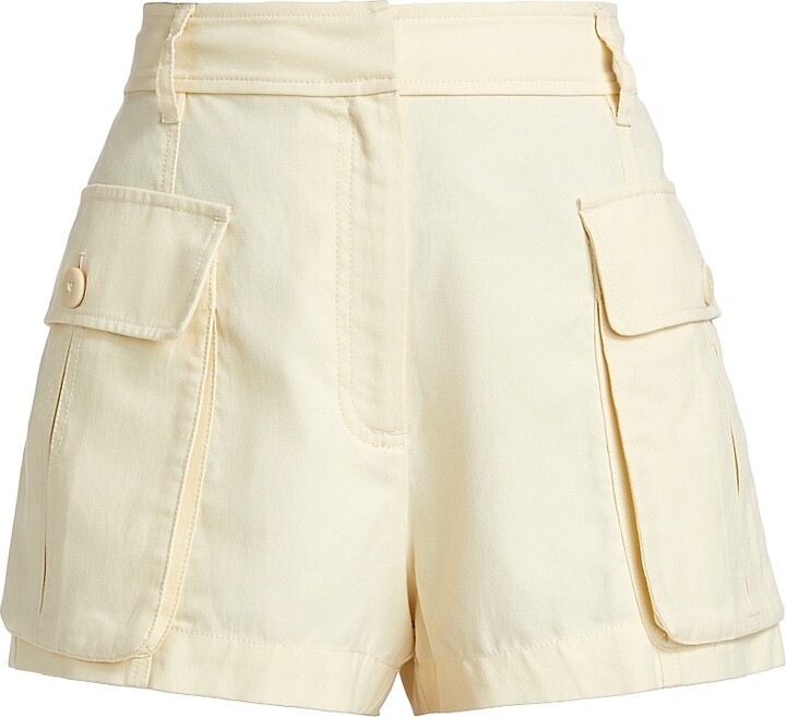 Ulla Johnson Women's Sadie High-Rise Shorts - Cowrie - Size 2