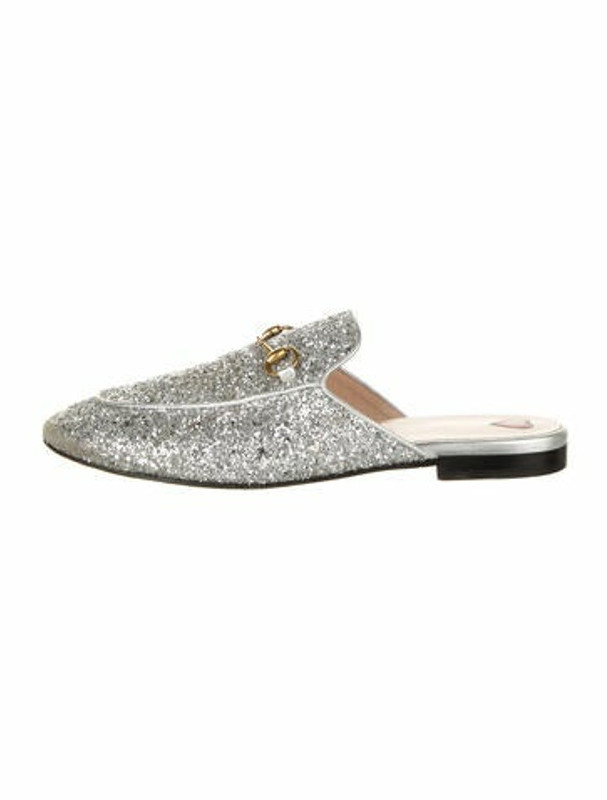 gucci mules silver
