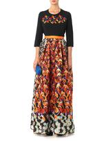 Thumbnail for your product : Peter Pilotto Freya printed waffle-textured maxi skirt
