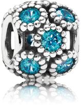 Thumbnail for your product : Pandora Abstract openwork cubic zirconia silver charm