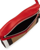 Thumbnail for your product : Burberry Check Canvas Crossbody Bag, Cadmium Red