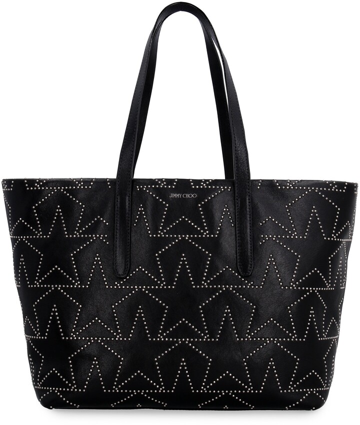 black purse with studs