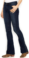 Thumbnail for your product : Free People Moto-Inspired Seamed Flared Bootcut Jeans, Dark Wash