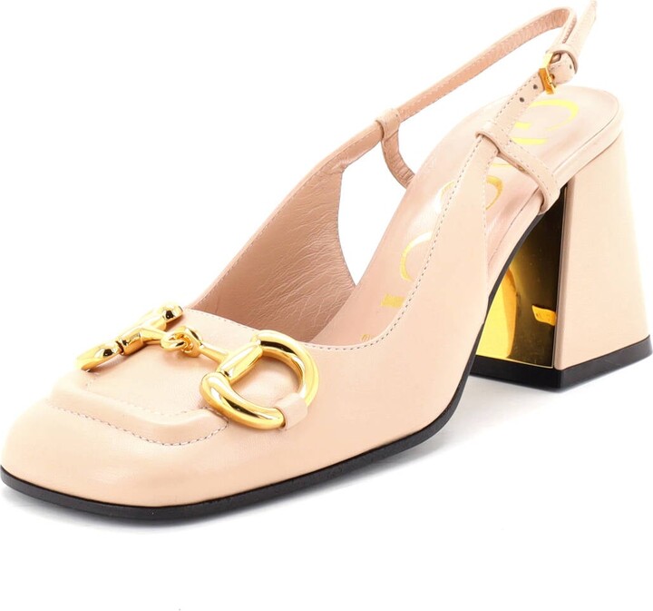 Gucci Women's Horsebit Slingback Pumps Leather
