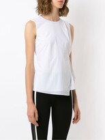 Thumbnail for your product : Armani Exchange Wrap-Style Belted Sleeveless Blouse