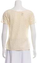Thumbnail for your product : Cacharel Eyelet Short Sleeve Top