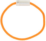 Thumbnail for your product : Le Gramme Orange & Silver 'Le 5 Grammes' Nato Bracelet