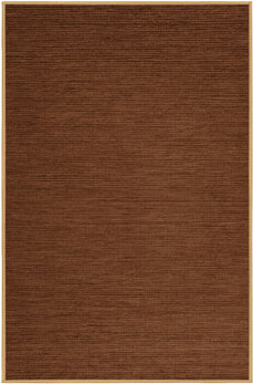 Hokku Designs Machine Washable Solid Brown Area Rug