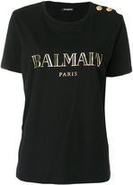 Balmain - logo printed T-shirt